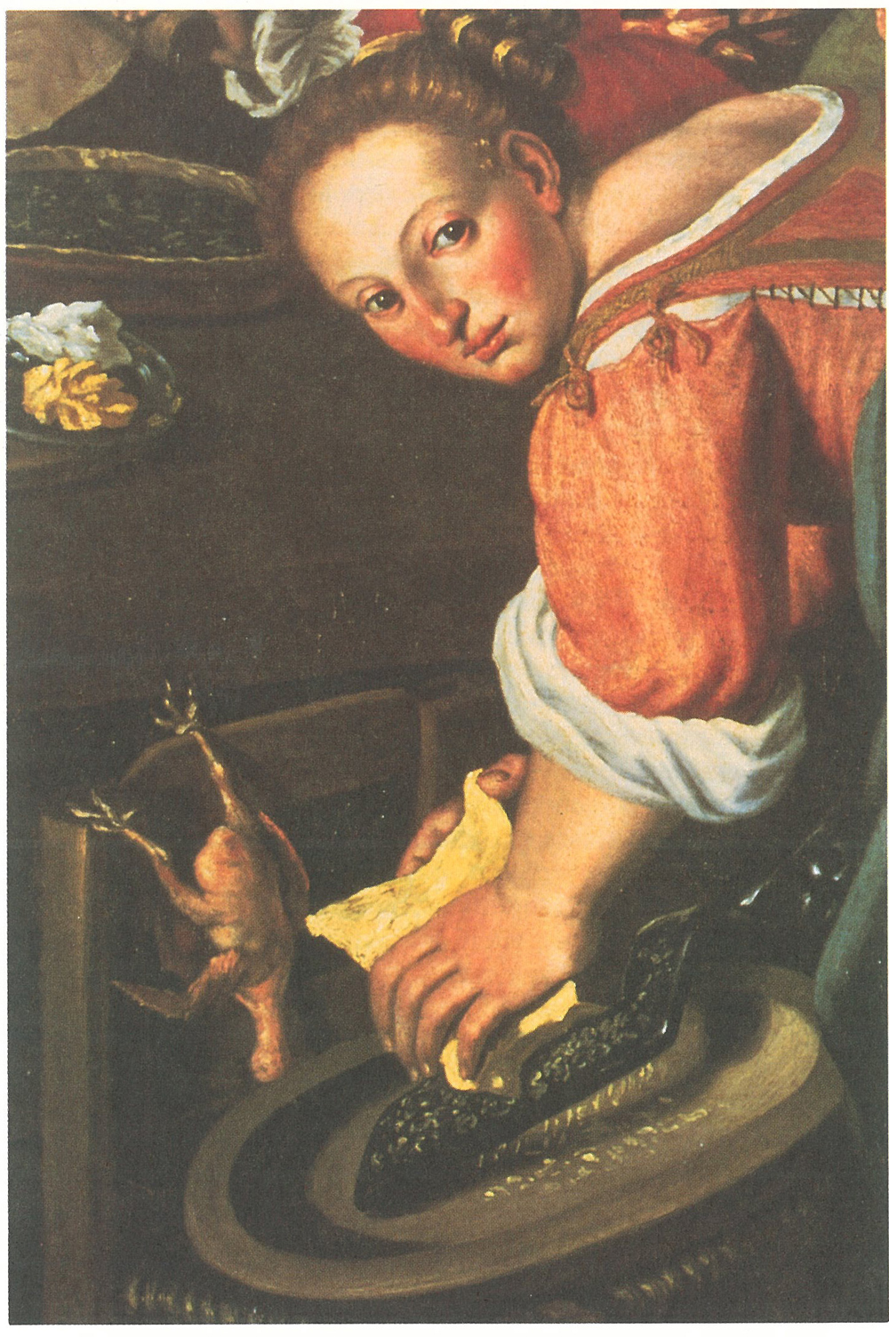 Parmesan Cheese: The King of Cheeses 2 Vincenzo Campi 1535c 1591 Donna che grattugia il Parmigiano 1580 ca. Milano Brera